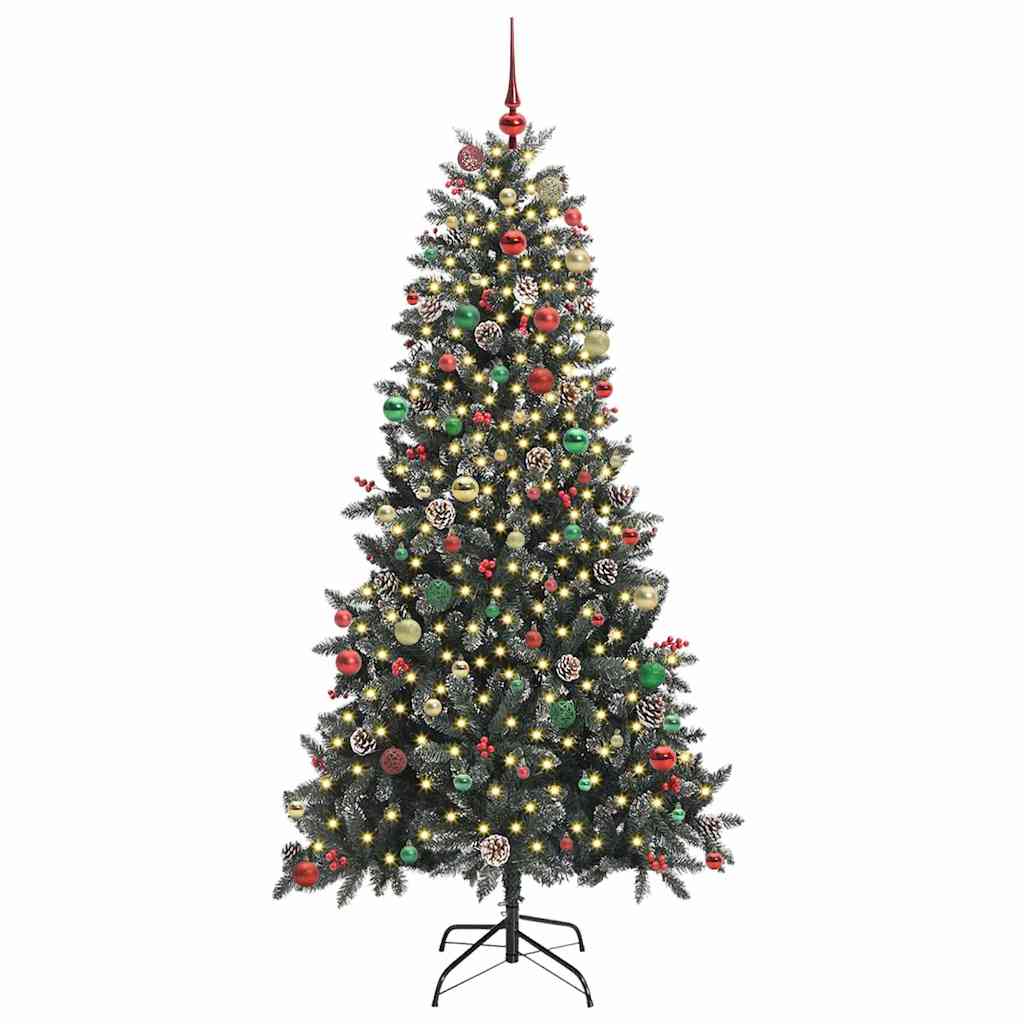 Artificial Christmas Tree with Stand Green 114 x 114 x 210 cm