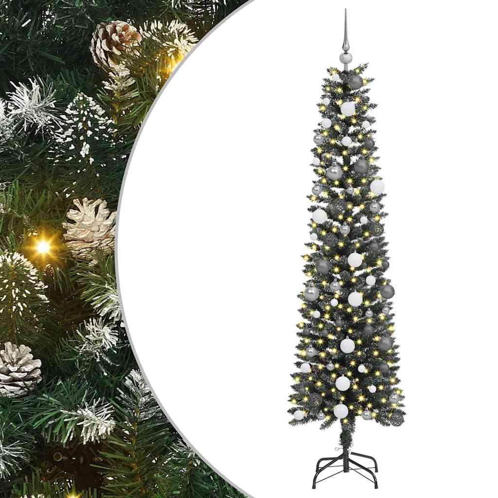 Artificial Christmas Tree with 300 LEDs Green 58 x 58 x 210 cm