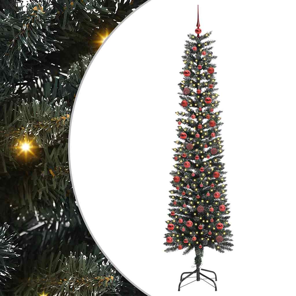 Artificial Christmas Tree with 300 LEDs Green 58 x 58 x 210 cm