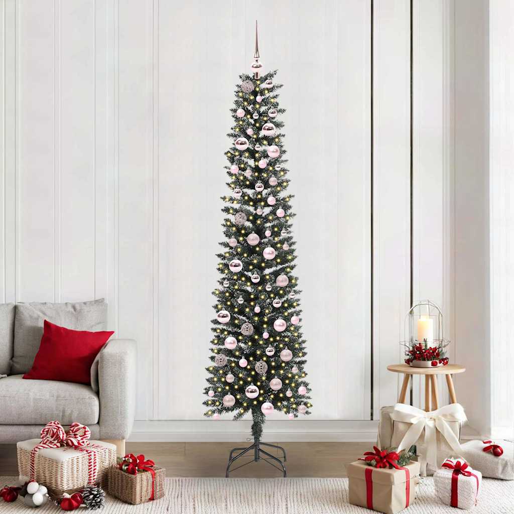 Artificial Christmas Tree with 300 LEDs Green 58 x 58 x 210 cm