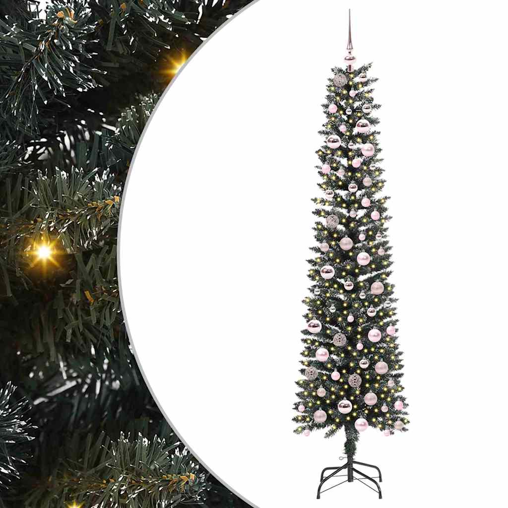 Artificial Christmas Tree with 300 LEDs Green 58 x 58 x 210 cm