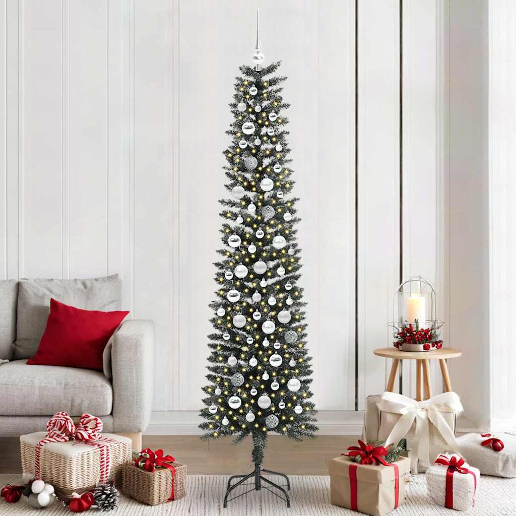 Artificial Christmas Tree with 300 LEDs Green 58 x 58 x 210 cm