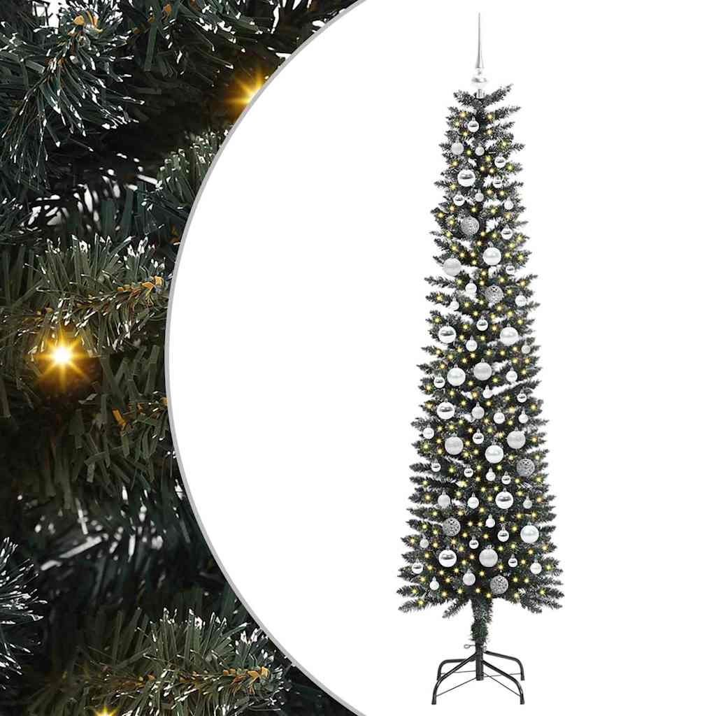 Artificial Christmas Tree with 300 LEDs Green 58 x 58 x 210 cm