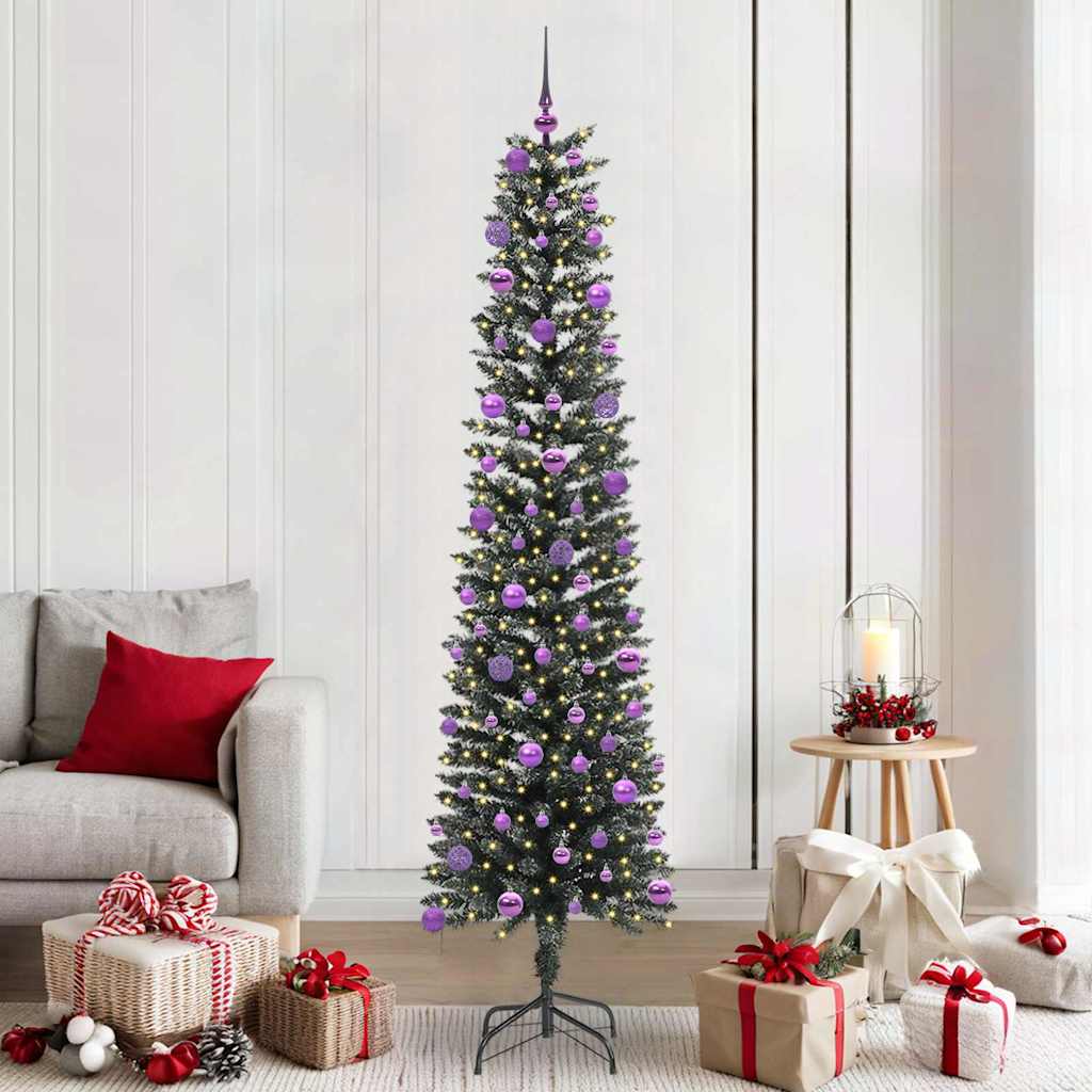 Artificial Christmas Tree with 300 LEDs Green 58 x 58 x 210 cm