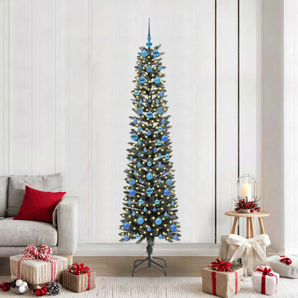 Artificial Christmas Tree with 300 LEDs Green 58 x 58 x 210 cm