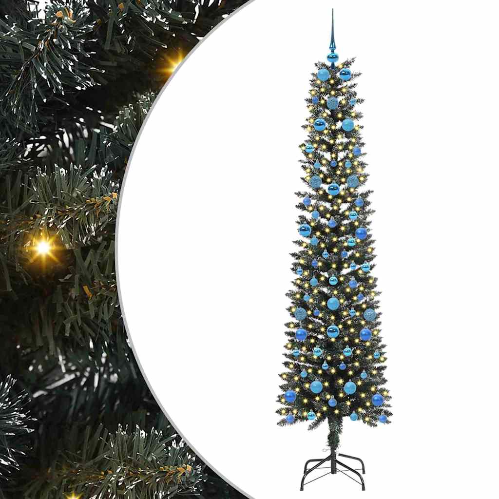 Artificial Christmas Tree with 300 LEDs Green 58 x 58 x 210 cm
