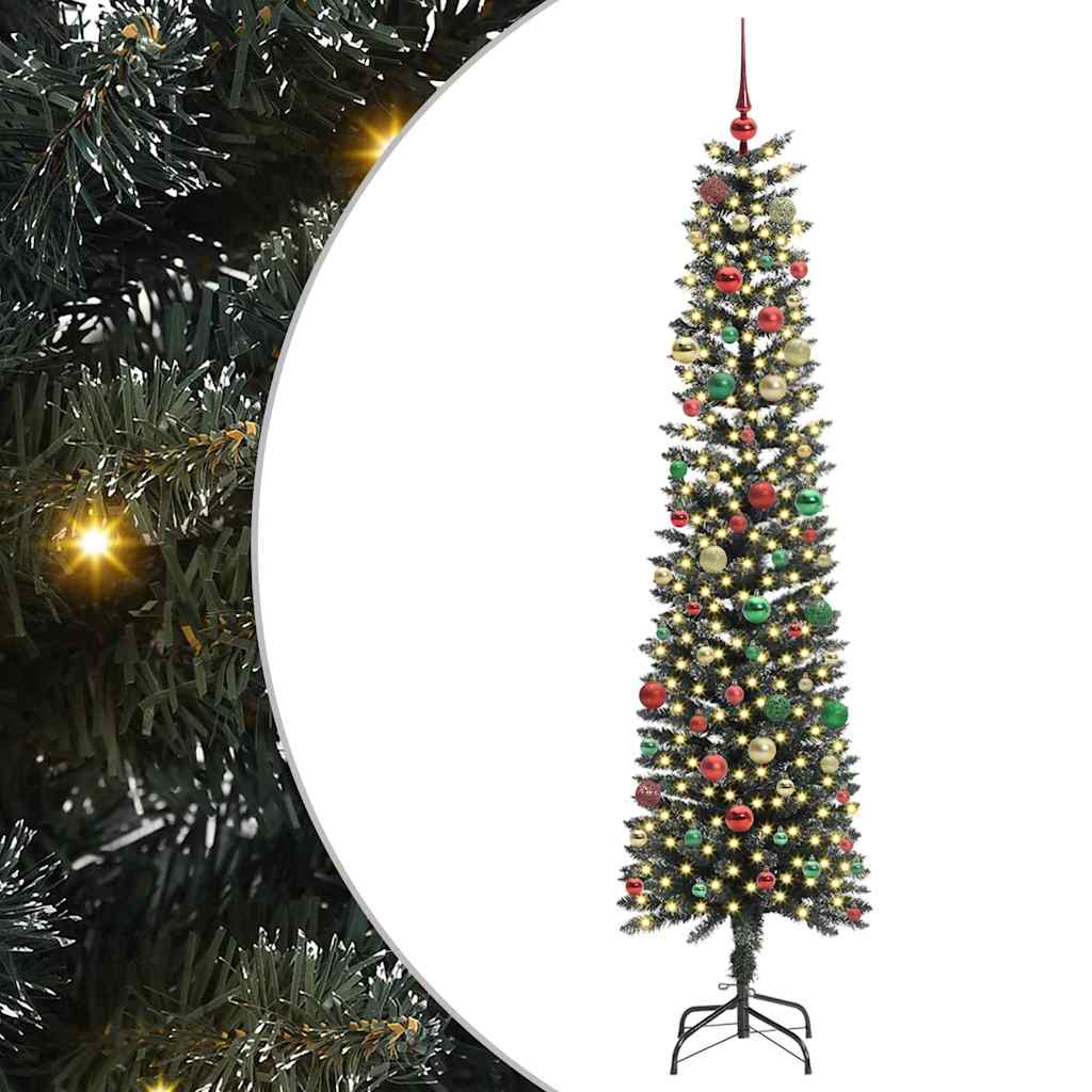 Artificial Christmas Tree with 300 LEDs Green 58 x 58 x 210 cm