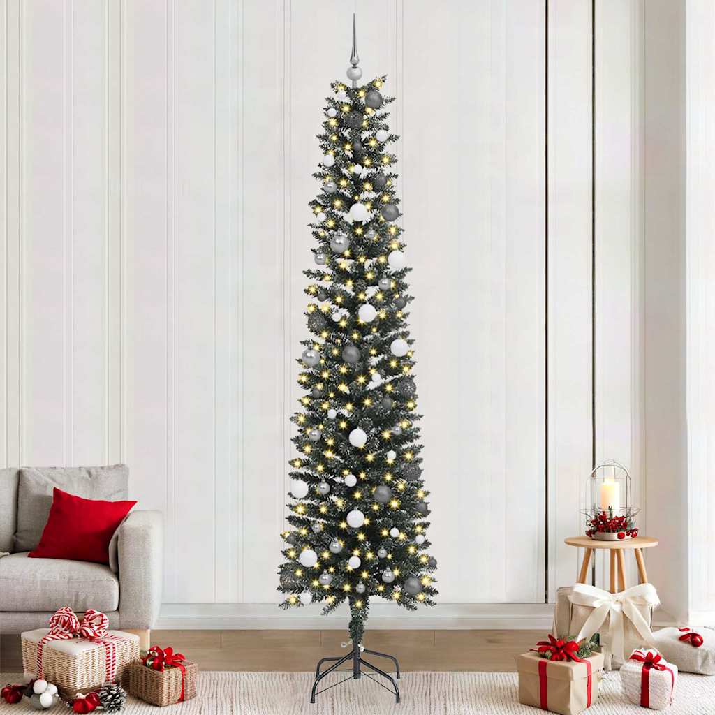 Artificial Christmas Tree with 300 LEDs Green 58 x 58 x 240 cm