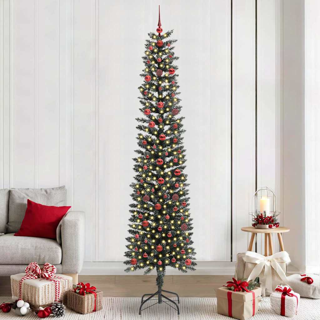 Artificial Christmas Tree with 300 LEDs Green 58 x 58 x 240 cm