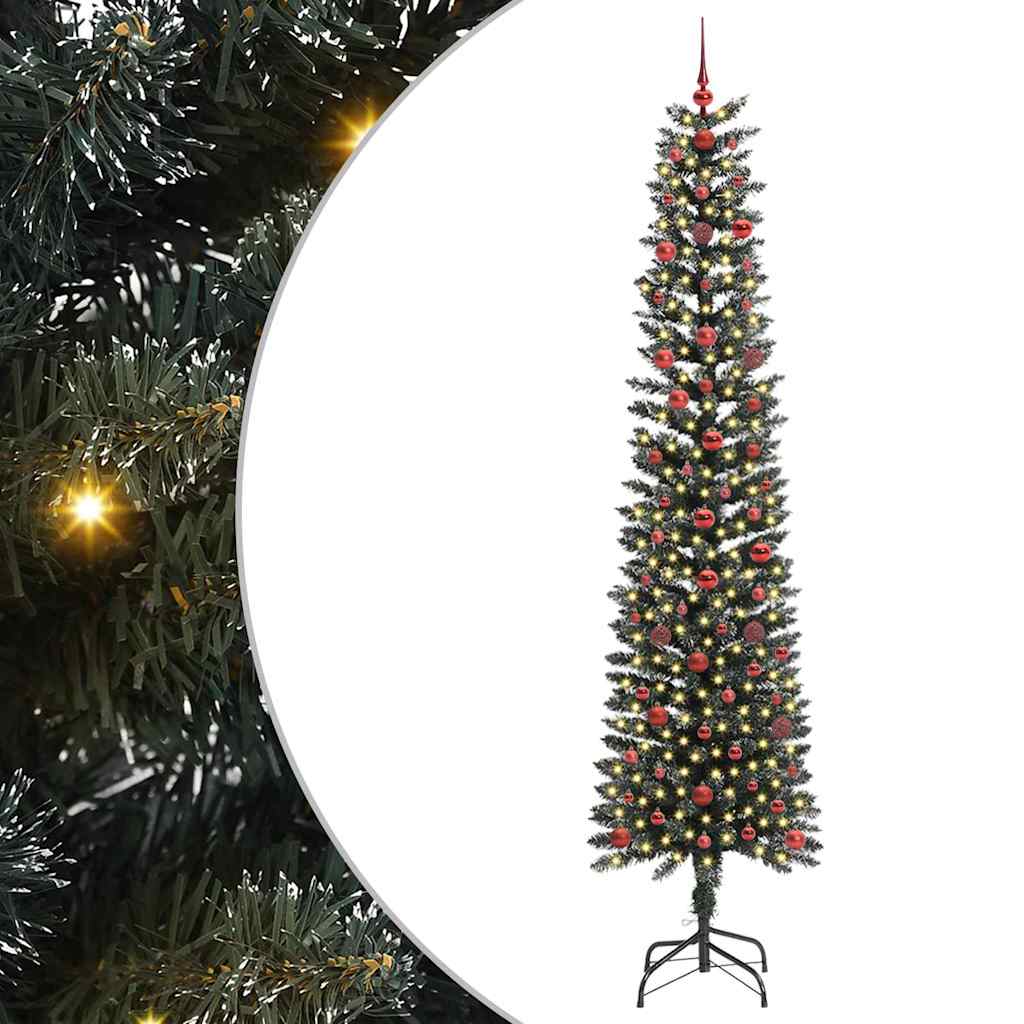 Artificial Christmas Tree with 300 LEDs Green 58 x 58 x 240 cm