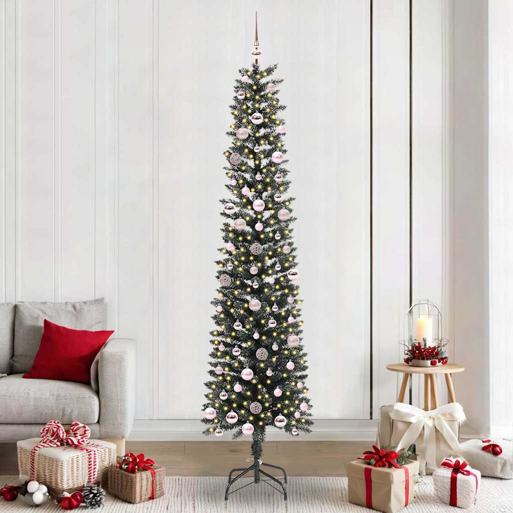 Artificial Christmas Tree with 300 LEDs Green 58 x 58 x 240 cm
