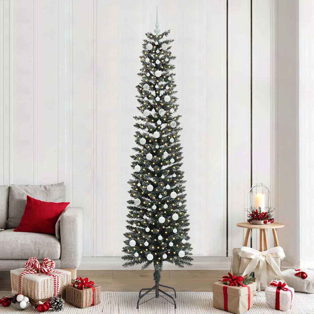 Artificial Christmas Tree with 300 LEDs Green 58 x 58 x 240 cm