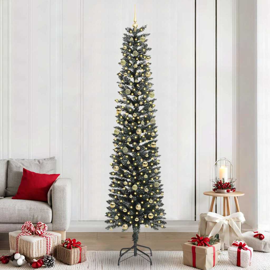 Artificial Christmas Tree with 300 LEDs Green 58 x 58 x 240 cm