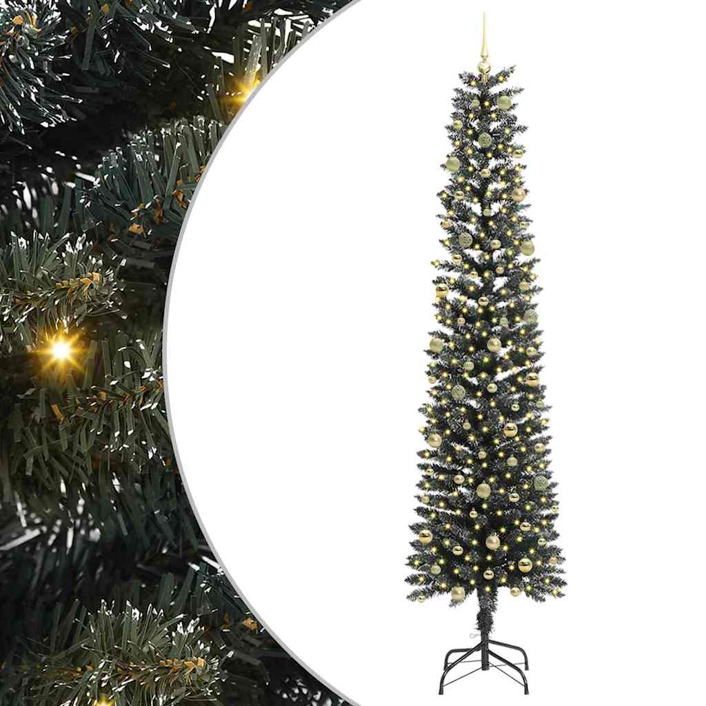 Artificial Christmas Tree with 300 LEDs Green 58 x 58 x 240 cm