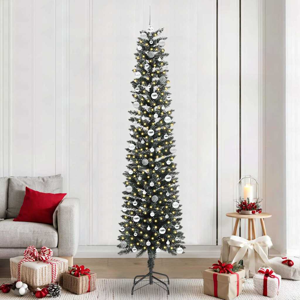 Artificial Christmas Tree with 300 LEDs Green 58 x 58 x 240 cm