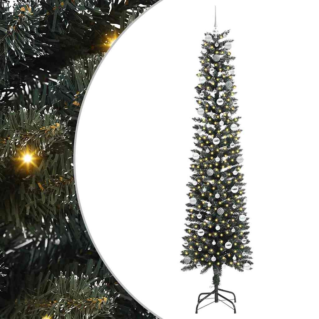Artificial Christmas Tree with 300 LEDs Green 58 x 58 x 240 cm