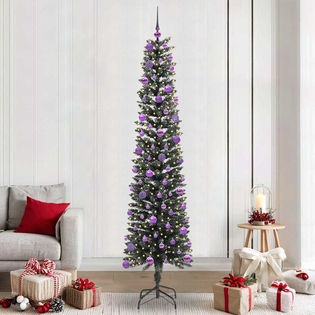 Artificial Christmas Tree with 300 LEDs Green 58 x 58 x 240 cm