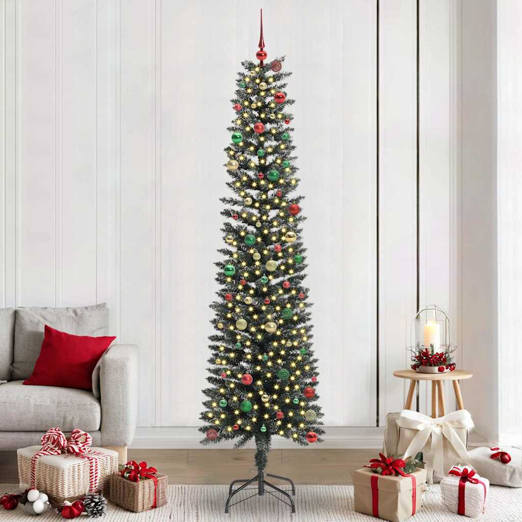 Artificial Christmas Tree with 300 LEDs Green 58 x 58 x 240 cm