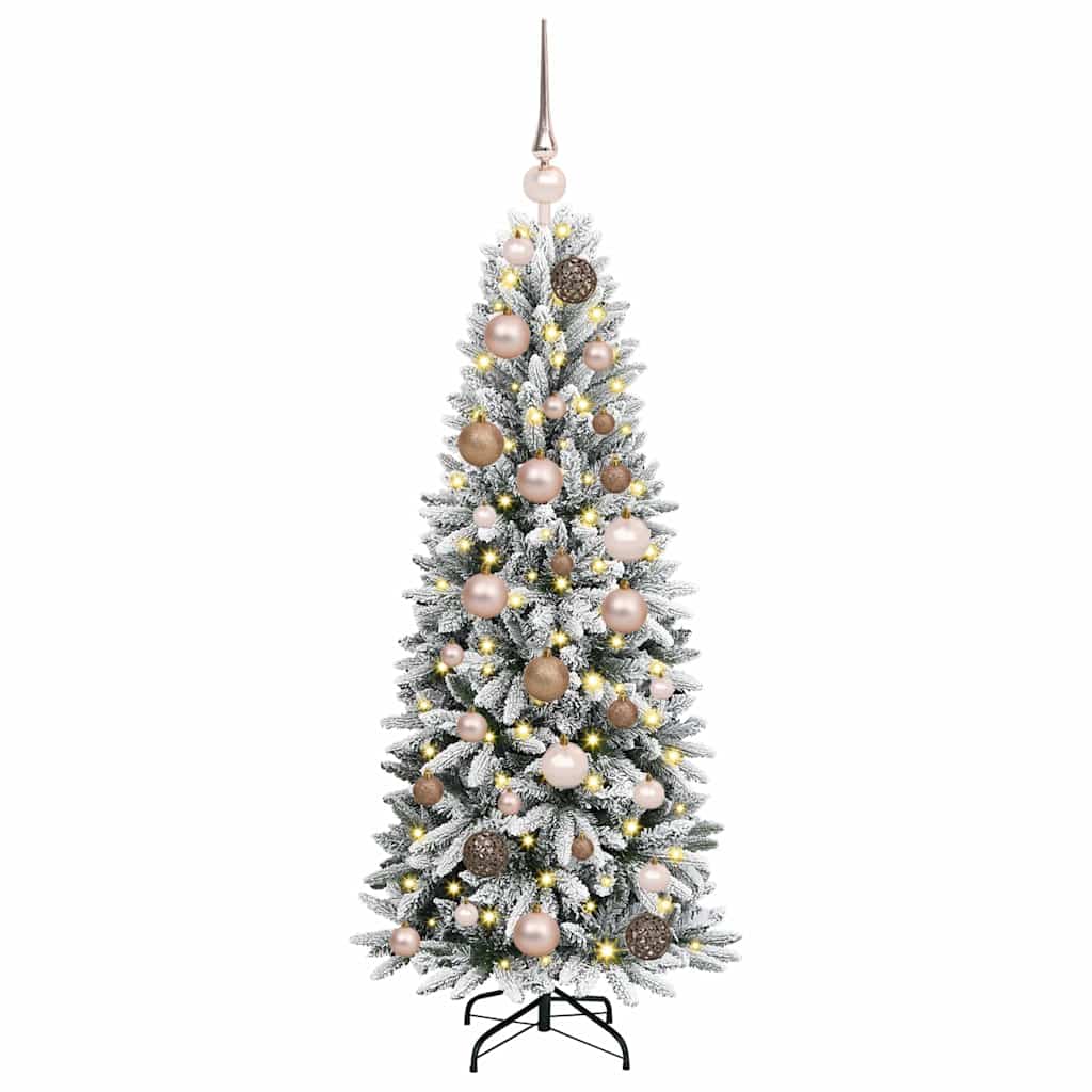 Artificial Christmas Tree with 150 LEDs White 53 x 53 x 120 cm
