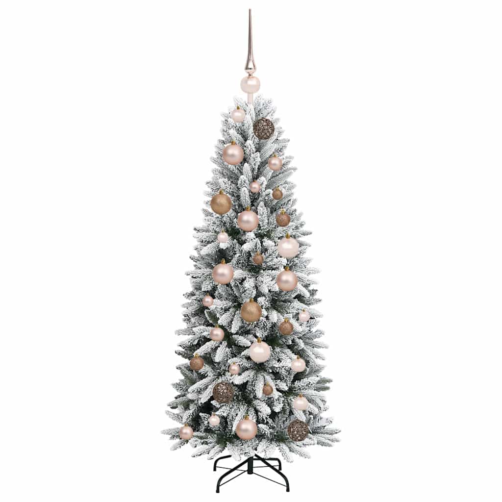 Artificial Christmas Tree with 150 LEDs White 53 x 53 x 120 cm