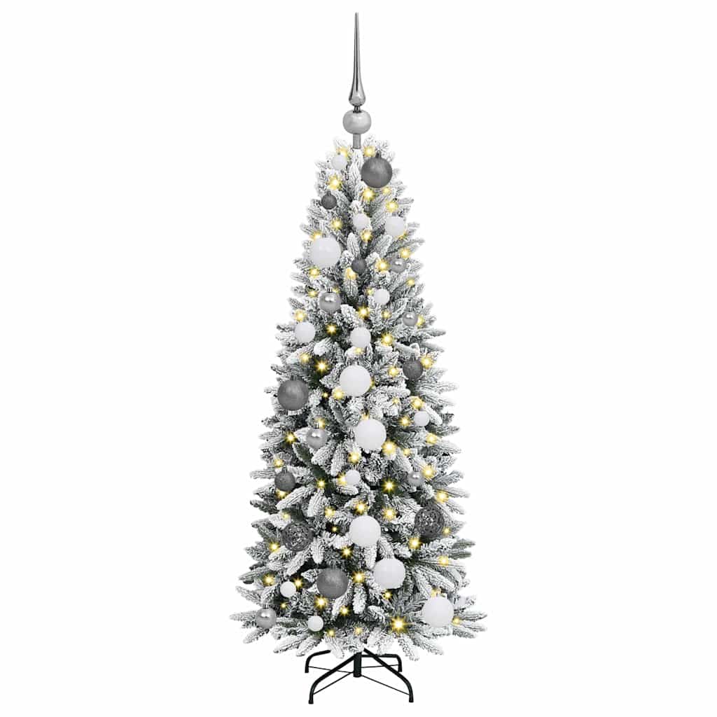 Artificial Christmas Tree with 150 LEDs White 53 x 53 x 120 cm