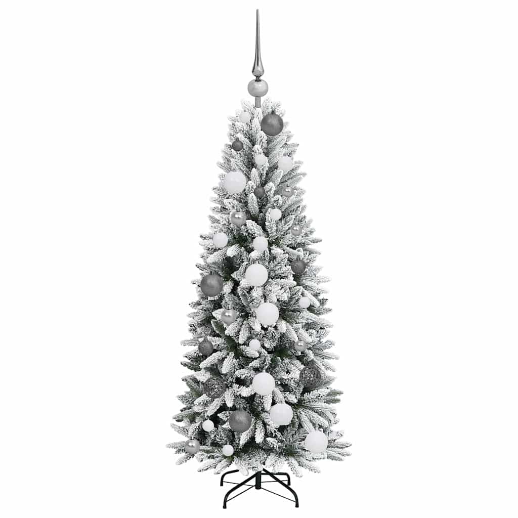 Artificial Christmas Tree with 150 LEDs White 53 x 53 x 120 cm