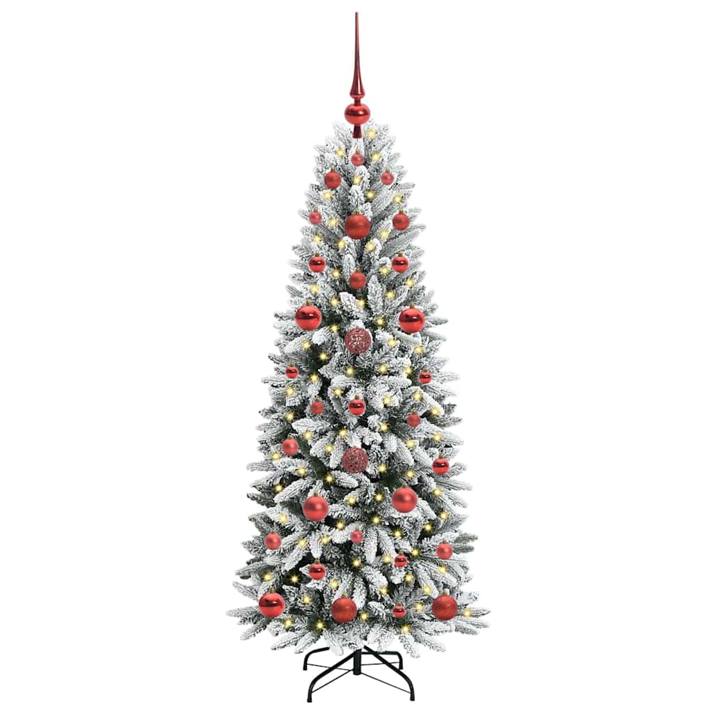 Artificial Christmas Tree with 150 LEDs White 53 x 53 x 120 cm