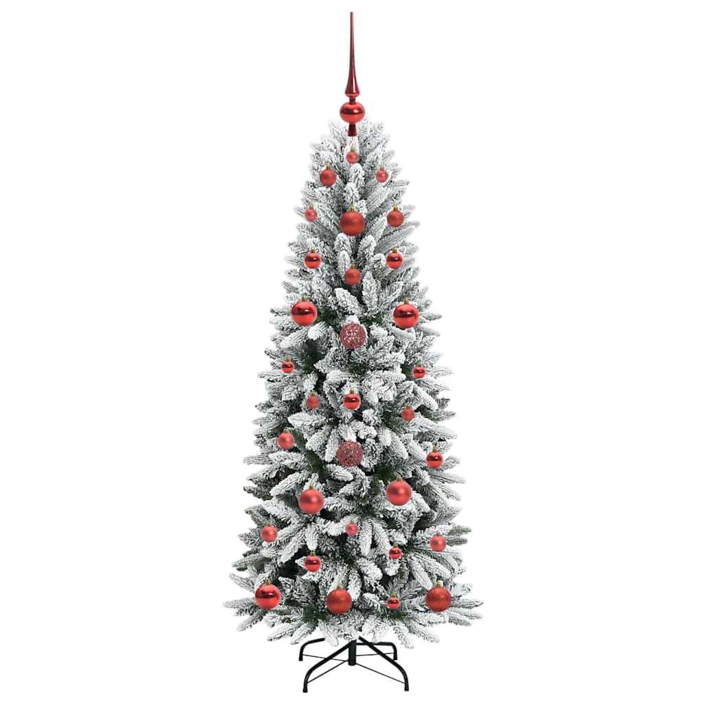 Artificial Christmas Tree with 150 LEDs White 53 x 53 x 120 cm