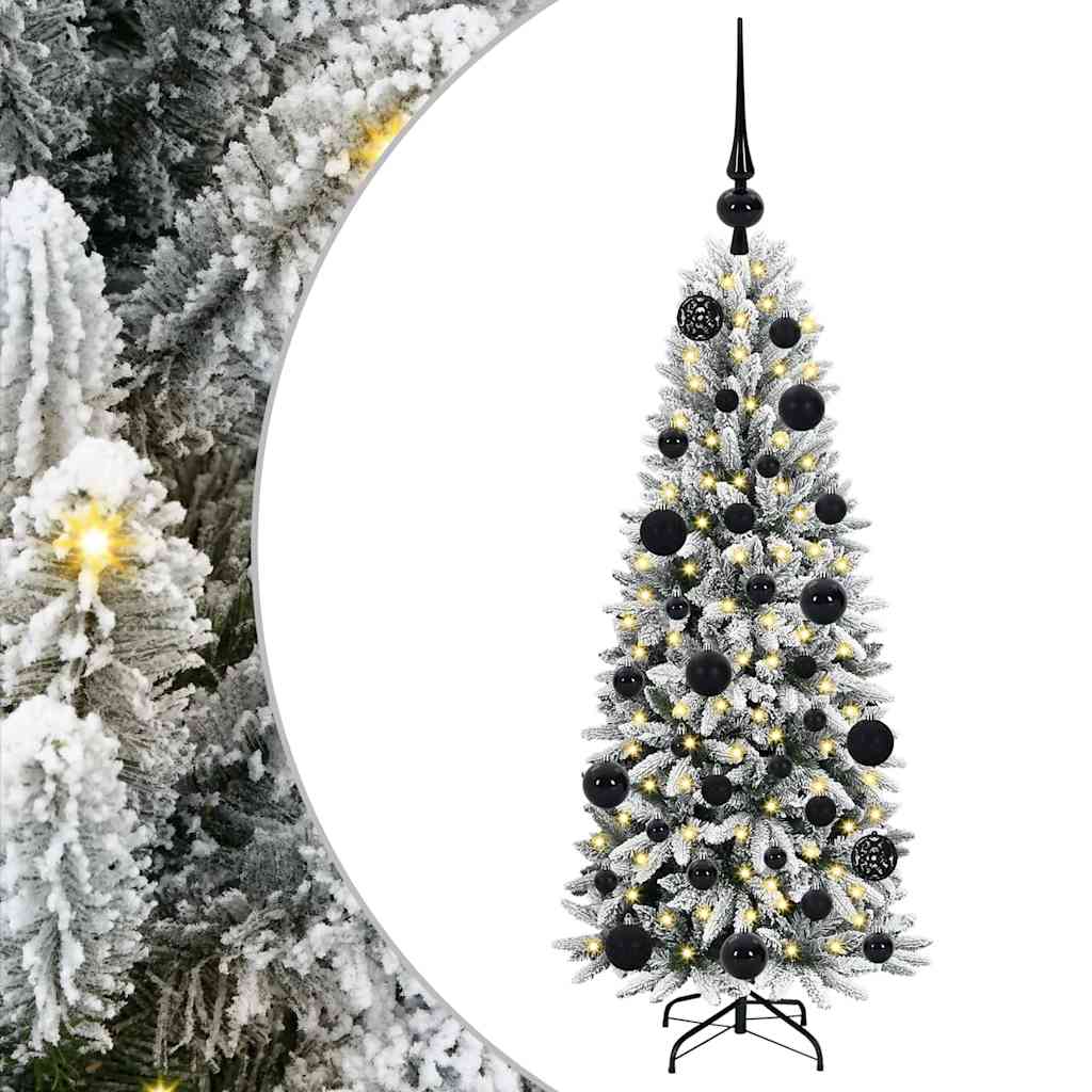 Artificial Christmas Tree with 150 LEDs White 53 x 53 x 120 cm