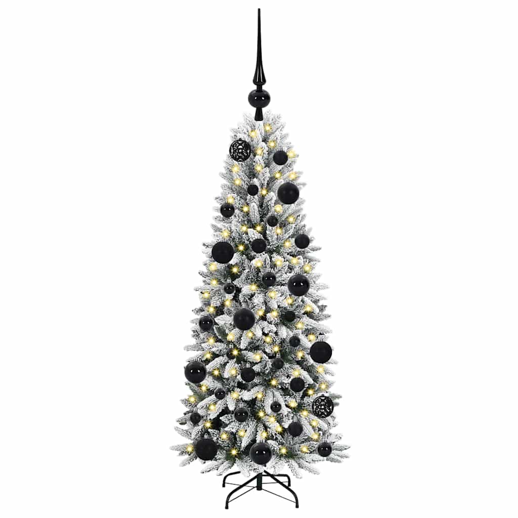Artificial Christmas Tree with 150 LEDs White 53 x 53 x 120 cm