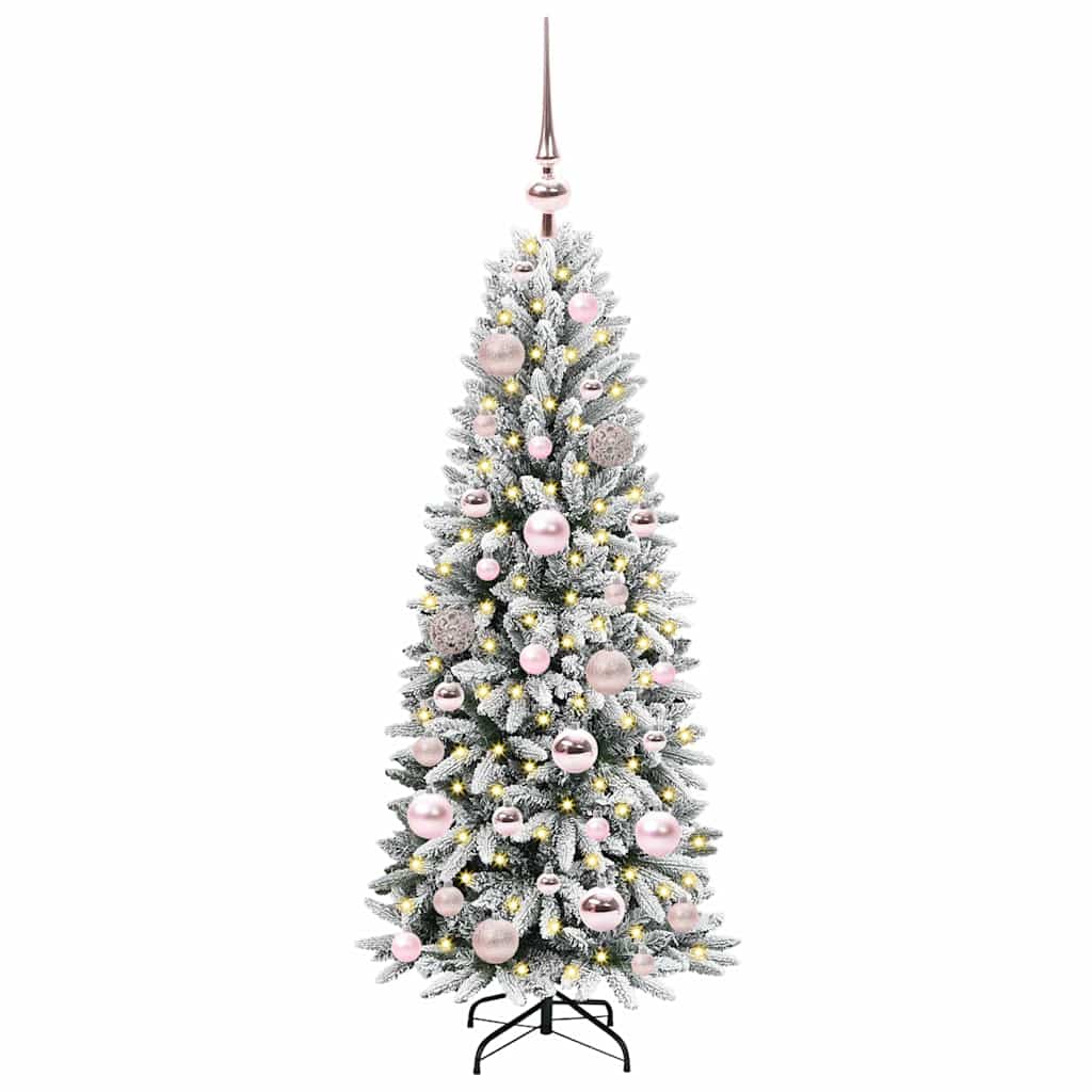 Artificial Christmas Tree with 150 LEDs White 53 x 53 x 120 cm
