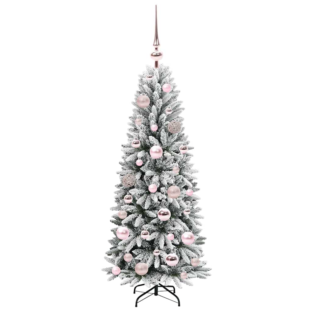 Artificial Christmas Tree with 150 LEDs White 53 x 53 x 120 cm