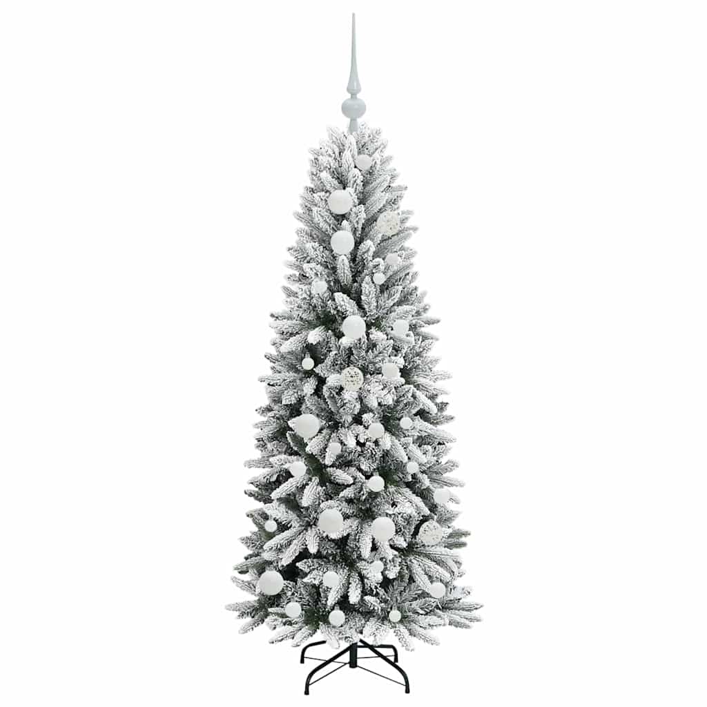 Artificial Christmas Tree with 150 LEDs White 53 x 53 x 120 cm