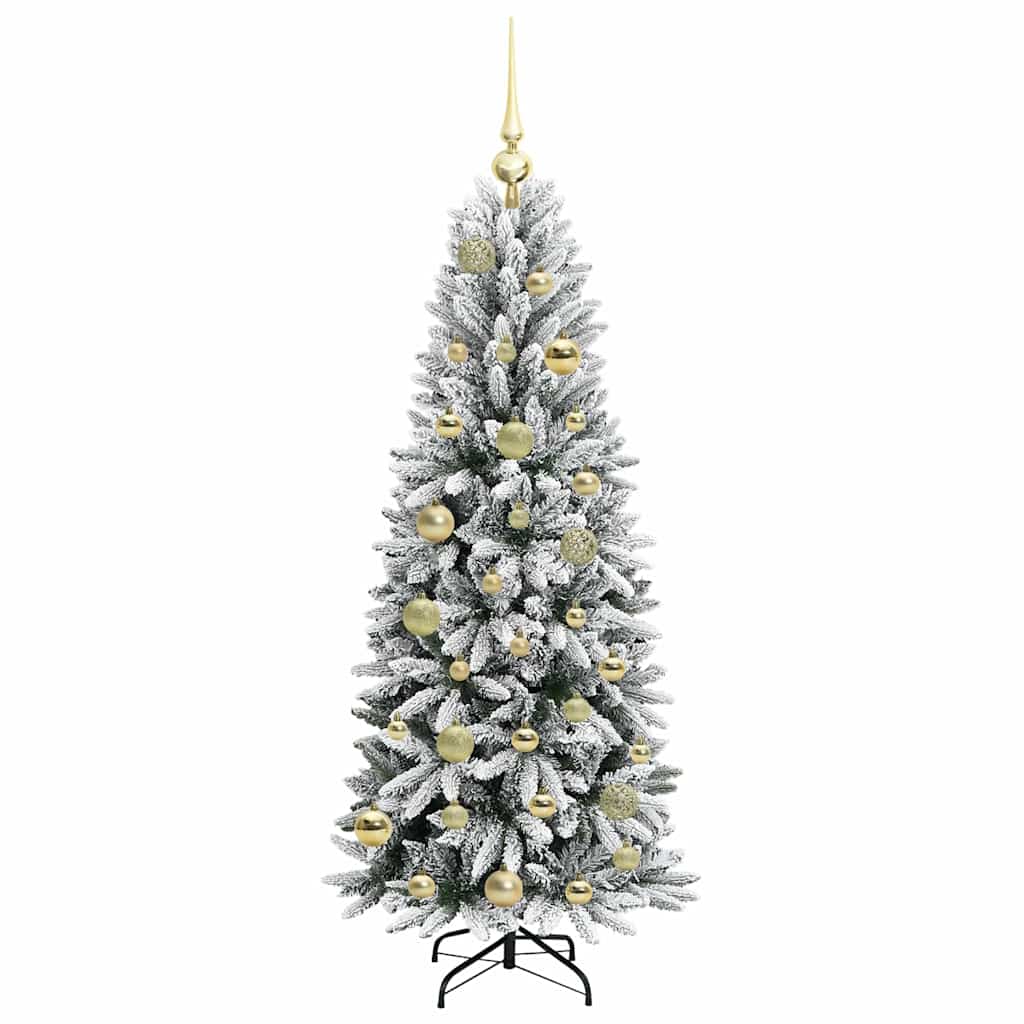 Artificial Christmas Tree with 150 LEDs White 53 x 53 x 120 cm