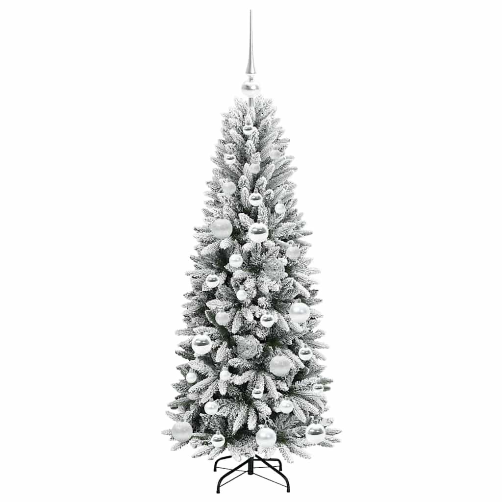 Artificial Christmas Tree with 150 LEDs White 53 x 53 x 120 cm