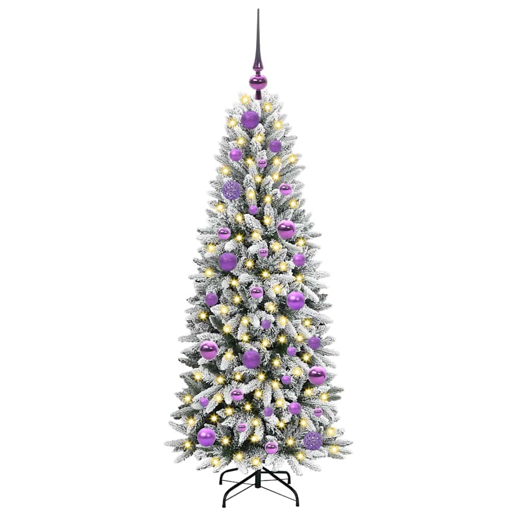 Artificial Christmas Tree with 150 LEDs White 53 x 53 x 120 cm