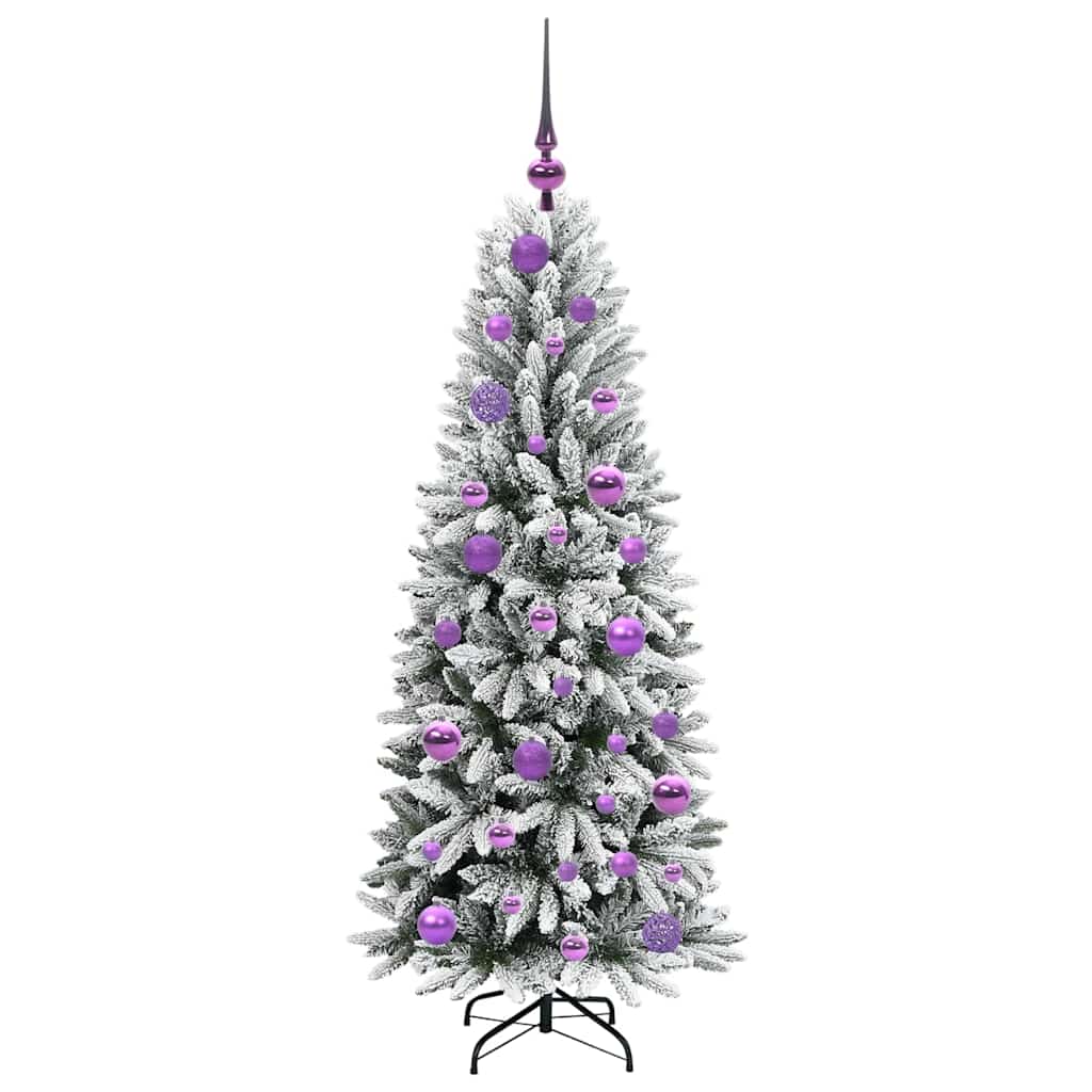 Artificial Christmas Tree with 150 LEDs White 53 x 53 x 120 cm