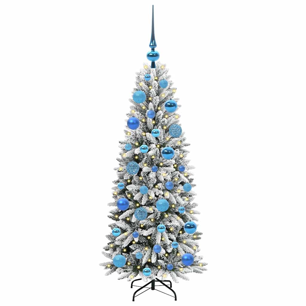Artificial Christmas Tree with 150 LEDs White 53 x 53 x 120 cm