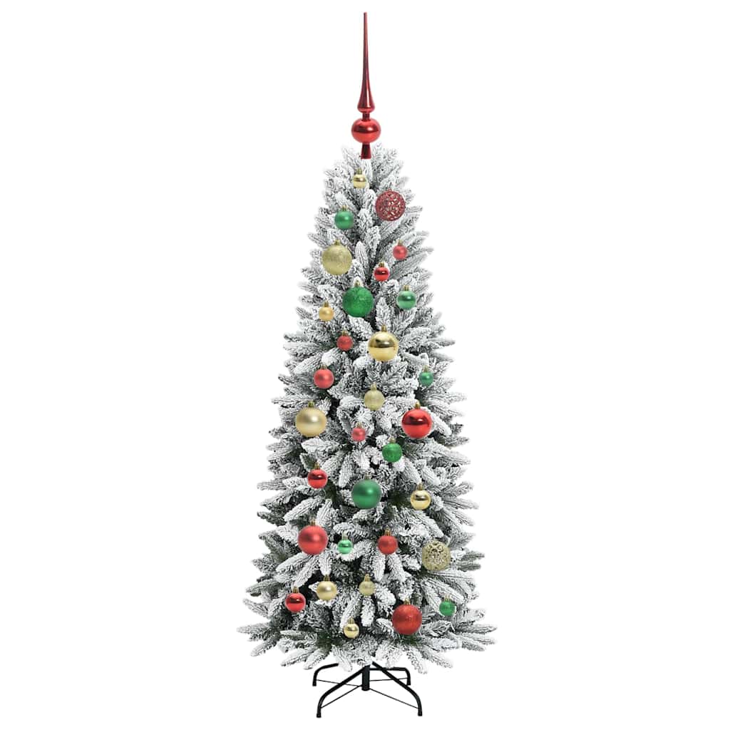 Artificial Christmas Tree with 150 LEDs White 53 x 53 x 120 cm