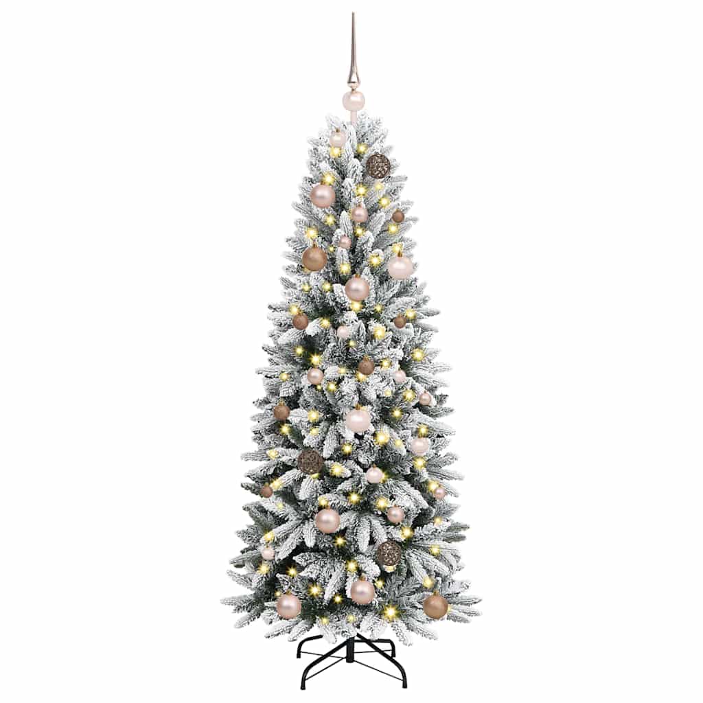 Artificial Christmas Tree with 150 LEDs White 63 x 63 x 150 cm