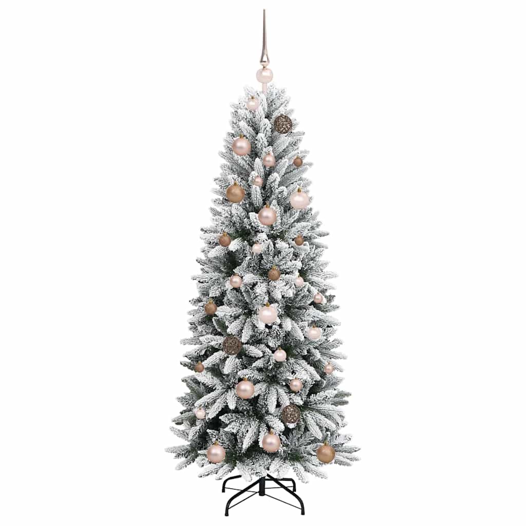 Artificial Christmas Tree with 150 LEDs White 63 x 63 x 150 cm