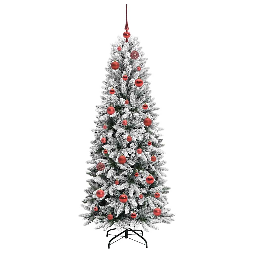Artificial Christmas Tree with 150 LEDs White 63 x 63 x 150 cm