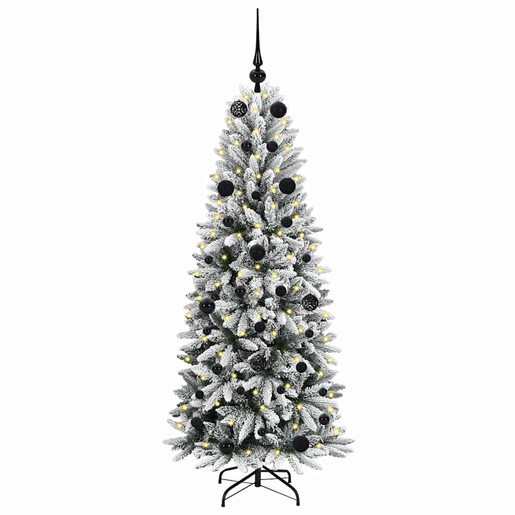 Artificial Christmas Tree with 150 LEDs White 63 x 63 x 150 cm