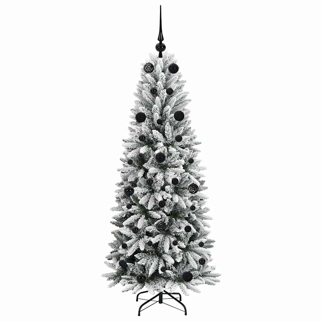 Artificial Christmas Tree with 150 LEDs White 63 x 63 x 150 cm