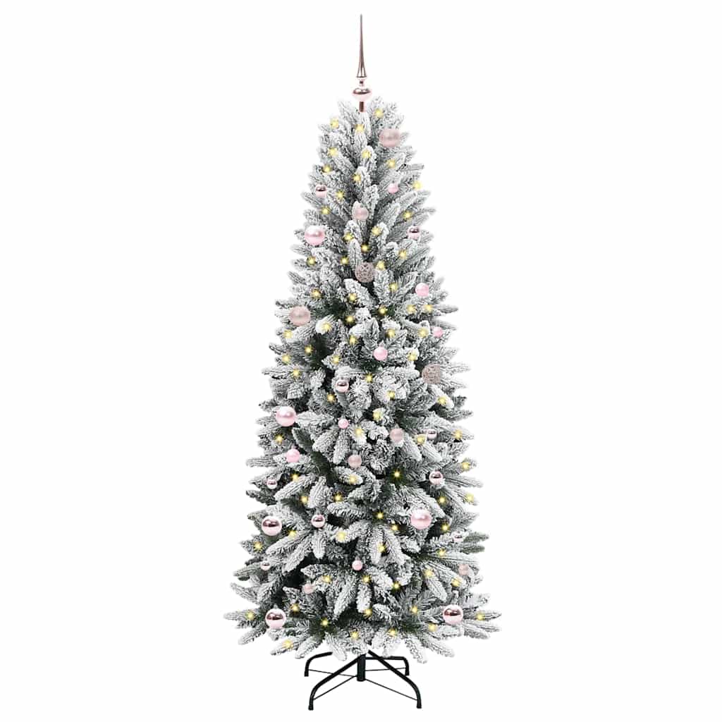 Artificial Christmas Tree with 150 LEDs White 63 x 63 x 150 cm