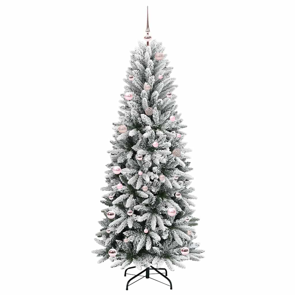 Artificial Christmas Tree with 150 LEDs White 63 x 63 x 150 cm