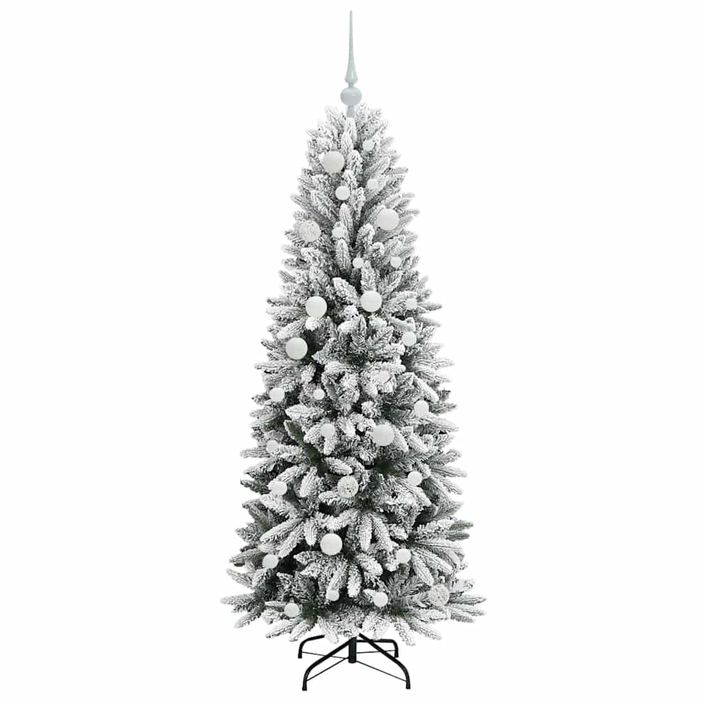 Artificial Christmas Tree with 150 LEDs White 63 x 63 x 150 cm