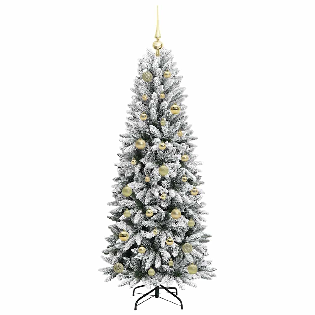 Artificial Christmas Tree with 150 LEDs White 63 x 63 x 150 cm