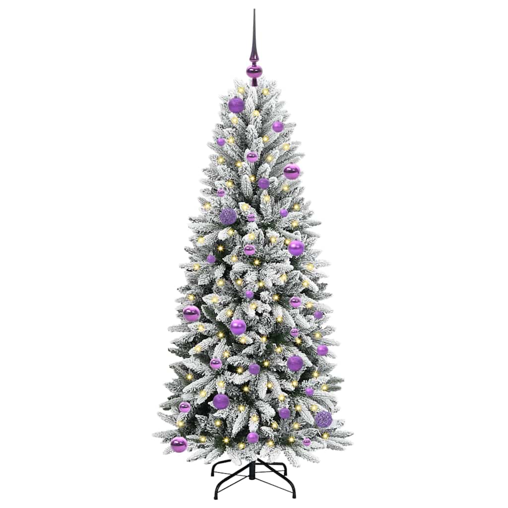 Artificial Christmas Tree with 150 LEDs White 63 x 63 x 150 cm