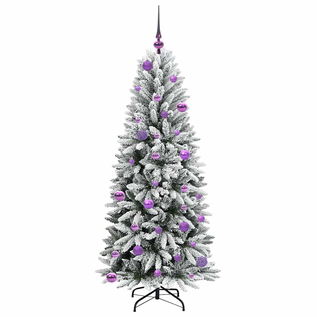 Artificial Christmas Tree with 150 LEDs White 63 x 63 x 150 cm